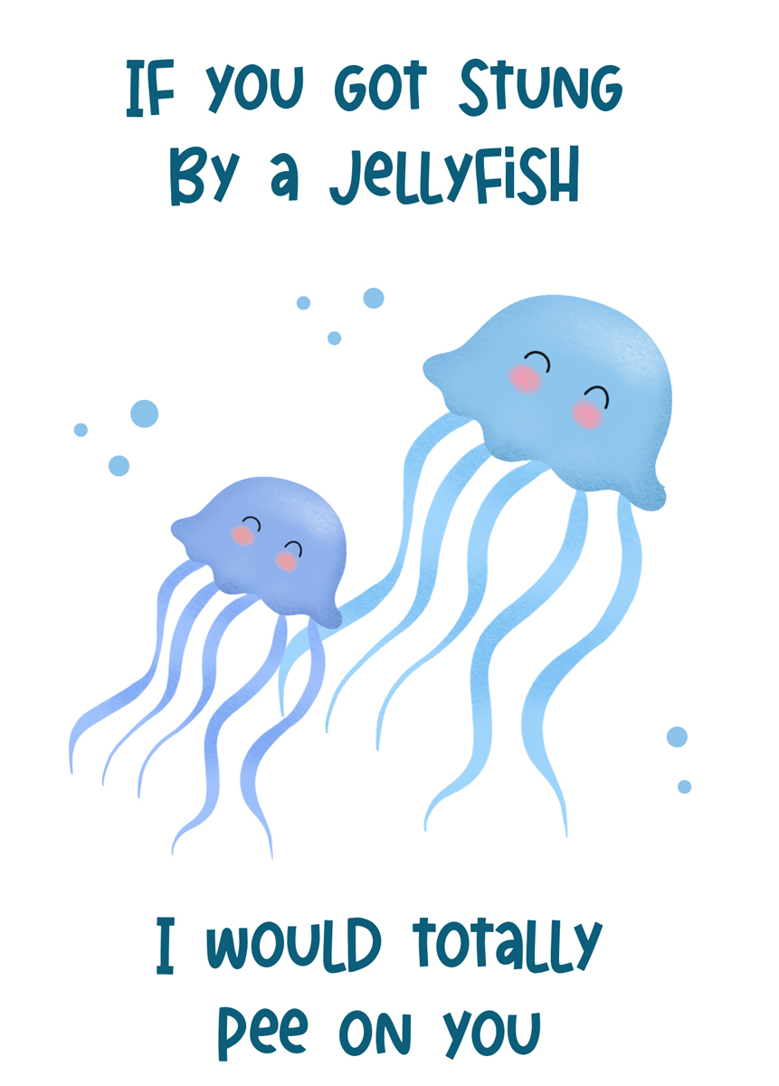 jellyfish pee card