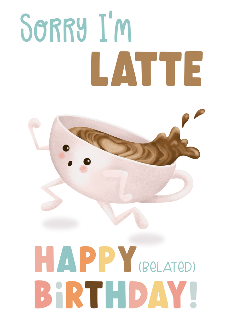 coffee birthday card