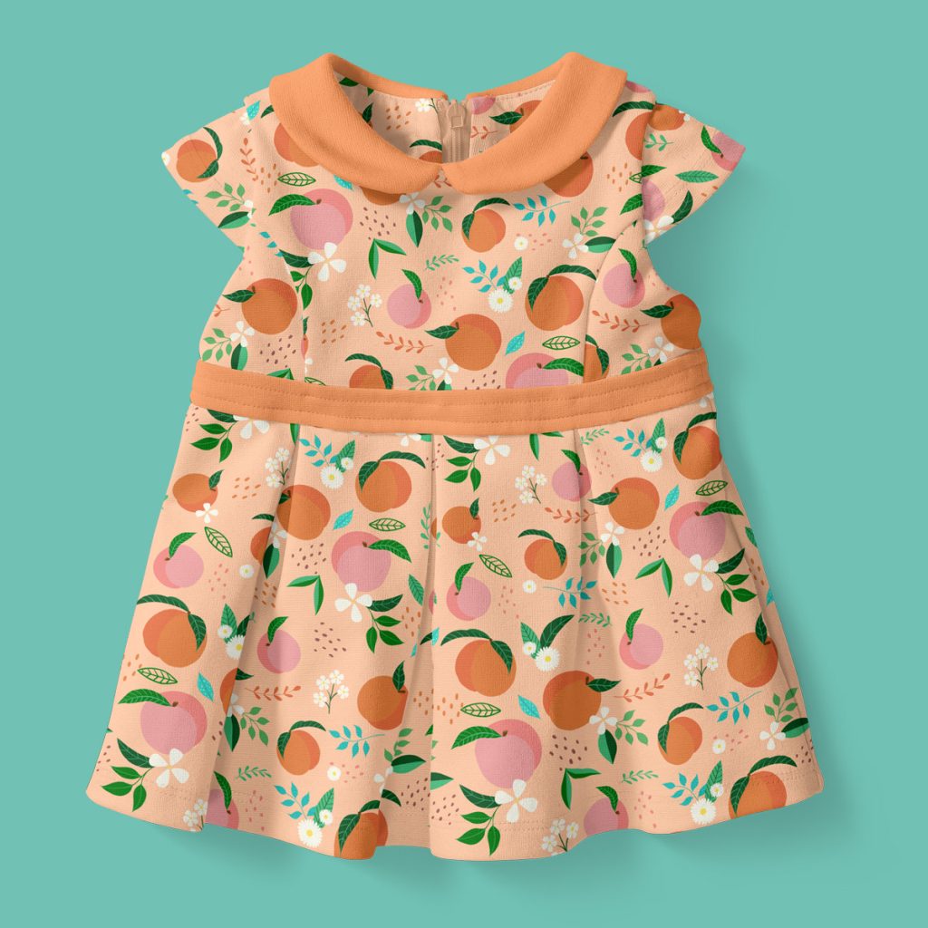 cute summer dress peaches