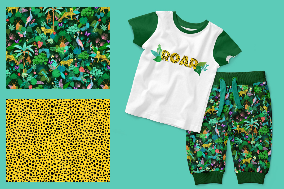 Jungle pattern kids