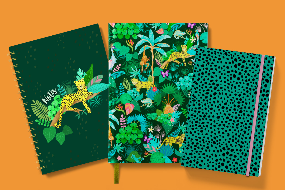 Jungle print notebook