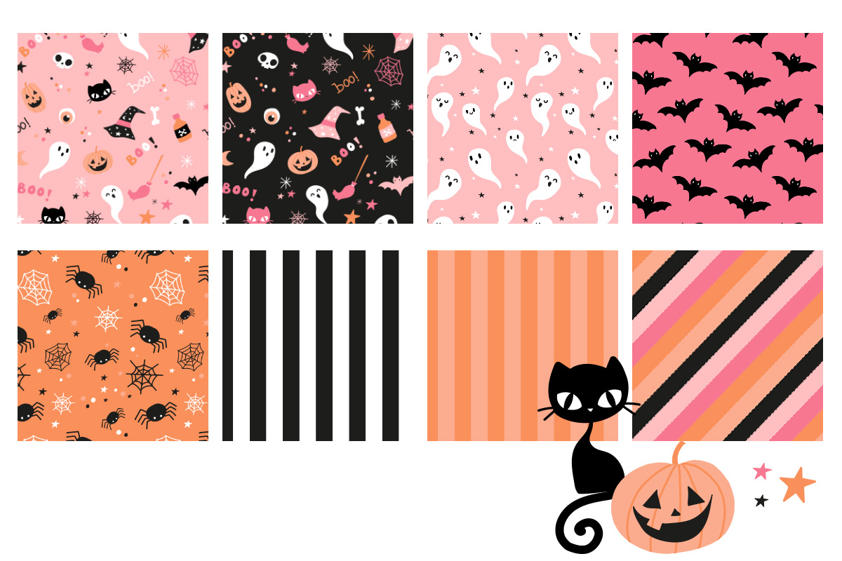 Halloween surface pattern design